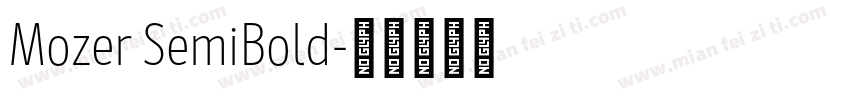 Mozer SemiBold字体转换